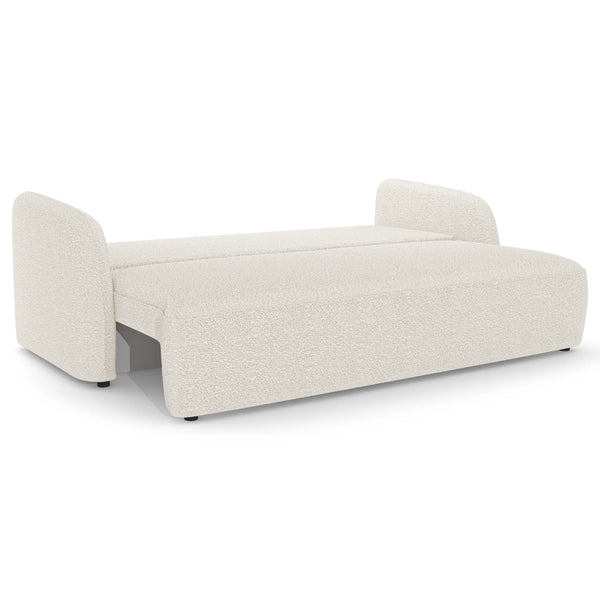 Canapé Convertible avec Coffre Caspian Tissu Bouclette