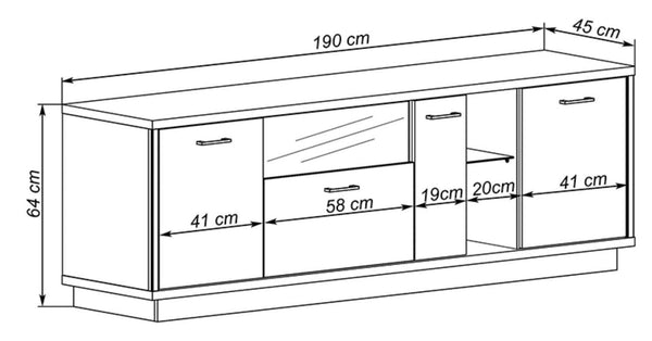 Buffet Chêne Graphite